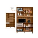 Ver imagem 3 de Conjunto Armário de Cozinha Modena 120 cm 3 Portas Cor Mel