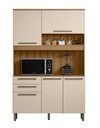 Ver imagem 2 de Conjunto Armário de Cozinha Modena 120 cm 3 Portas Cor Mel