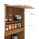 Ver imagem 7 de Conjunto Armário de Cozinha Modena 120 cm 3 Portas Cor Mel