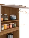 Ver imagem 7 de Conjunto Armário de Cozinha Modena 120 cm 3 Portas Cor Mel