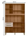 Ver mais imagens de Conjunto Armário de Cozinha Modena 120 cm 3 Portas Cor Mel