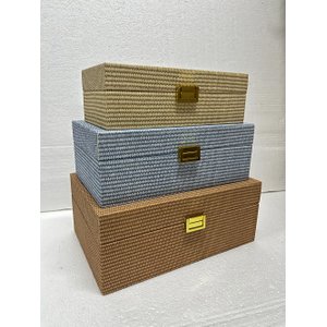 Jogo com 3 Caixas Decorativas