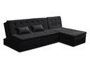 Ver imagem 2 de Sofá Cama King 5 Lugares 2,70m Alice Suede Preto Adonai Estofados