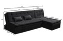 Ver imagem 5 de Sofá Cama King 5 Lugares 2,70m Alice Suede Preto Adonai Estofados