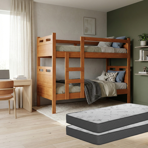 Beliche Infantil ou Adulto com 02 Colchões Macios Proteção Completa com Grade Resistente