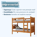 Ver imagem 7 de Beliche Infantil ou Adulto com 02 Colchões Macios Proteção Completa com Grade Resistente