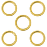 Kit C/5 Porta Grelha Ralo Redondo 15x15 Suporte Inox Dourado - 1