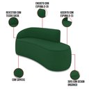 Ver imagem 3 de Sofá 2 Lugares Orgânico 140cm Pé Ferro Preto Morgan Suede D03 - D’Rossi