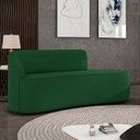 Ver imagem 2 de Sofá 2 Lugares Orgânico 140cm Pé Ferro Preto Morgan Suede D03 - D’Rossi