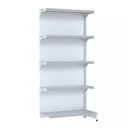 Ver imagem 1 de Gondola Parede 202 Fit Continuação Branco 5 Bandeja Sp Etiqueta