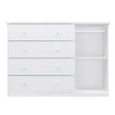Ver imagem 7 de Quarto Ludi 100% MDF Guarda-Roupa Roupeiro e Cômoda + Berço Doce Sonho Branco