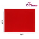 Ver imagem 5 de Jogo 4 Lugar Americano Retangular Mesa Pvc Vermelho Executivo 30x45cm em Casa Tem
