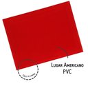 Ver imagem 3 de Jogo 4 Lugar Americano Retangular Mesa Pvc Vermelho Executivo 30x45cm em Casa Tem