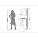 Ver imagem 6 de Gabinete de Banheiro 1 Cuba 1 Espelheira 2 Portas 2 Gavetas Vix Mgm Móveis