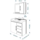 Ver imagem 3 de Gabinete de Banheiro 1 Cuba 1 Espelheira 2 Portas 2 Gavetas Vix Mgm Móveis