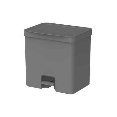 Lixeira com Pedal Trium 30 L Chumbo ou