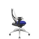 Ver imagem 2 de Cadeira Office Bix Tela Branca Assento Aero Azul Autocompensador Base Alumínio 95cm - 64000