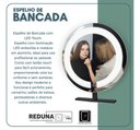 Ver imagem 6 de Espelho Redondo Bancada 50cm Luz Led 3tons Design Premium