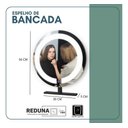 Ver imagem 3 de Espelho Redondo Bancada 50cm Luz Led 3tons Design Premium