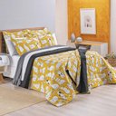 Ver imagem 1 de Kit Cobre Leito Colcha Gatos Casal 3 Peças Estampado Percal 200 Fios 100% Algodão