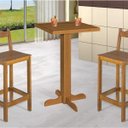 Ver imagem 2 de Mesa Bistrô Alta Madeira Maciça Quadrada Afrodite Gasil Moveis