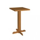 Ver imagem 1 de Mesa Bistrô Alta Madeira Maciça Quadrada Afrodite Gasil Moveis