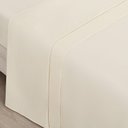 Ver imagem 2 de Jogo Cama Lençol Home Basic King 180 Fios C/ Ponto Palito 4 Peças - Palha