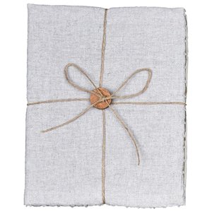 Jogo de 2 Guardanapos em Tecido Cinza L'Hermitage 26956