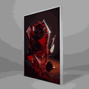 Ver imagem 3 de Quadro Decorativo Flower Red Rose Relevo