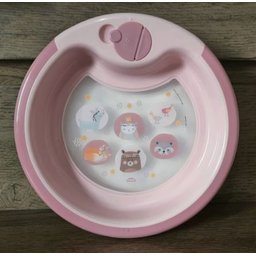 Kit Refeição Bebê Infantil Prato Térmico Ventosa Copo Mágico 360º e Potes Bichinhos Petit - 4