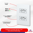 Ver imagem 5 de Conjunto 2 Tomadas 20a 2p+t com Placa Branco Esatta Weg