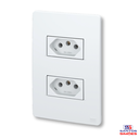 Ver imagem 2 de Conjunto 2 Tomadas 20a 2p+t com Placa Branco Esatta Weg