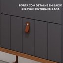 Ver mais imagens de Gabinete Suspenso com Cuba 80,3cm x 69cm Poli Espresso Móveis Cinza/Titanium