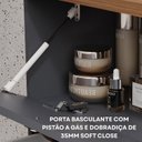 Ver imagem 5 de Gabinete Suspenso com Cuba 80,3cm x 69cm Poli Espresso Móveis Cinza/Titanium