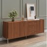 Buffet 3 Portas 3 Gavetas Jasper 184 Cm - Canella C/ Champanhe - 2