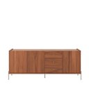 Ver imagem 2 de Buffet 3 Portas 3 Gavetas Jasper 184 cm - Canella c/ Champanhe