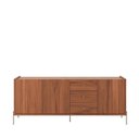 Ver imagem 1 de Buffet 3 Portas 3 Gavetas Jasper 184 Cm - Canella C/ Champanhe