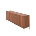 Ver imagem 5 de Buffet 3 Portas 3 Gavetas Jasper 184 cm - Canella c/ Champanhe