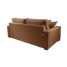 Sofá 3 Lugares Fixo Living Marrocos Linho Terracota 2,4m Mk - 3