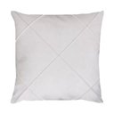 Ver imagem 1 de Capa para Almofada Drapeada em Veludo Quadrada 50x50 com Enchimento Cor:branco
