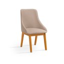 Ver mais imagens de Conjunto Mesa Jantar 1,20m Off-White 4 Cadeira Verona Linho Bege Luxo