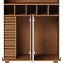 Ver imagem 5 de Cristaleira 4 Portas 5 Nichos Jurere Freijo Off White Matte Clb
