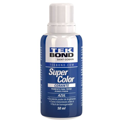 Corante Líquido Azul 50ml Kit 12 Unidades Tekbond