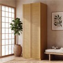 Ver imagem 1 de Guarda Roupa Planejado 2 Portas Ripadas 80cm Samambaia CabeCasa MadeiraOriginals Marrom/Carvalho