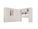 Ver imagem 2 de Guarda-Roupa Casal Modulado de Canto com Espelho 11 Portas Multimóveis Branco