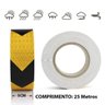 Faixa Refletiva Seta 25 Metros Sinalizaçao Estrada Rua Transito Segurança Obra Proteçao Caminhao Bic - 5