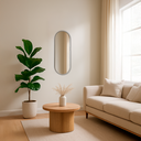 Ver imagem 3 de Espelho Decorativo Orgânico Design Moderno Cápsula sem Moldura Lapidado 95x40 Brinovar
