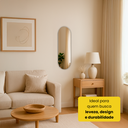 Ver imagem 5 de Espelho Decorativo Orgânico Design Moderno Cápsula sem Moldura Lapidado 95x40 Brinovar