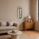 Ver mais imagens de Espelho Decorativo Orgânico Design Moderno Cápsula sem Moldura Lapidado 95x40 Brinovar