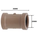 Ver imagem 2 de Luva de Correr 20mm Pvc Encanamento Conexão | Akato | Kit 02 Un